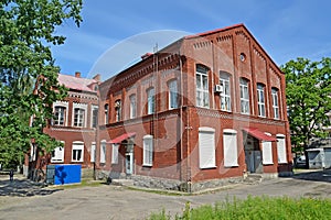 Post office building former girls` school, 1872. Chernyakhovsk, Kaliningrad region