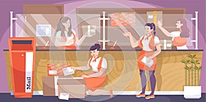 Post Office Counter Composition