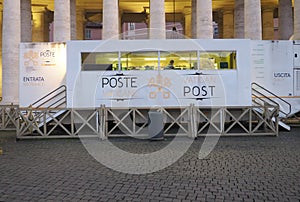 Post office on St. Peter`s Square in the Vatican City