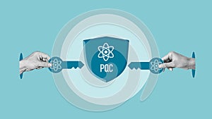 Post Quantum Cryptography PQC Concept - Quantum Resistant Encryption Algorithms for Future Proof Cybersecurity, Data Protection