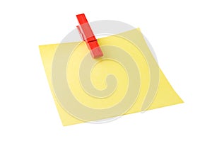 Post it with red peg