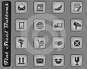 Post service icon set