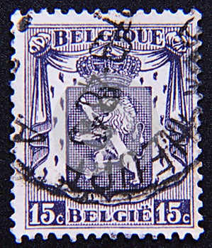 Postage stamp Belgium, 1936, Small coat of arms