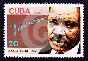 Postage stamp Cuba 1986. Martin Luther King