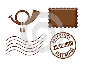 Post stamp vector illustration