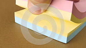 Post it super sticky notes. Colors pastel stick remember reminder