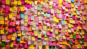 Post it and teamwork and time management.