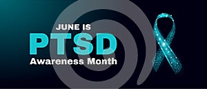 Post-Traumatic Stress Disorder Awareness Month concept.