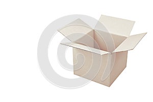 Postage and packing service - Open small square Package isolated