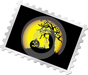 Postage stamp - 14. Halloween's night