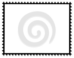 Postage stamp frame
