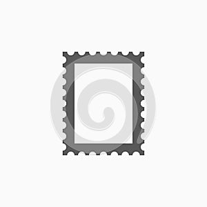 Postage stamp icon, stamp, letter, frame, photo