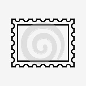 Postage stamp icon photo