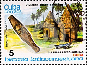 Postage stamp shows example Cuban culture