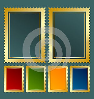 Postage stamp template