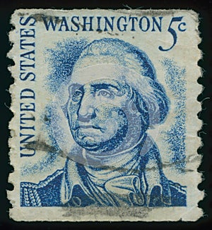 Postage stamp USA Washington president