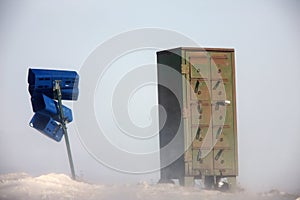 Postal Boxes in Winter