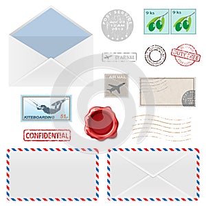 Postal Business Icons