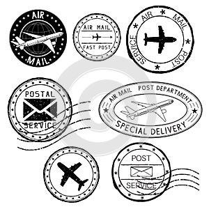 Postal elements. Postmarks, ink stamps