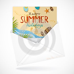 Postal Envelopes With Greeting Card