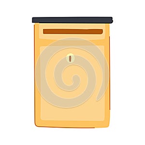 postal mailbox mail cartoon vector illustration