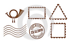 Postal stamp icon