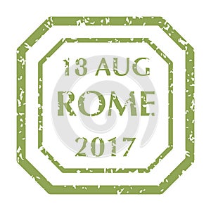 Postal Stamp from Rome