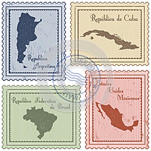 Postal stamps photo