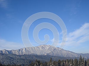 Postavaru mountain peak, in the Carpathians mountains in Romania