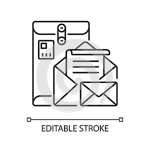 Postbox linear icon