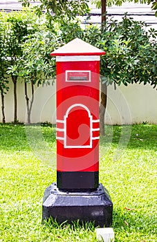 Postbox located outdoors