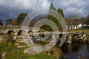 Postbridge Clapper bridge.
