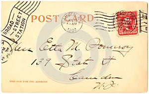 Postcard - 1907 photo