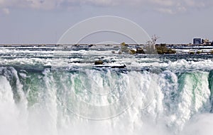 Postcard with an amazing Niagara waterfall