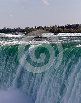Postcard with an amazing Niagara waterfall