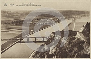 Postcard from around 1910 showing Poilvache Castle French: ChÃÂ¢teau de Poilvache