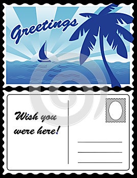 Postcard, Cool Tropical Landscape Travel