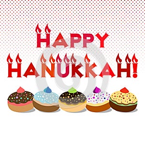 Postcard for Festival of Lights Hanukkah