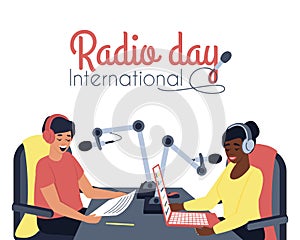 Postcard international radio day