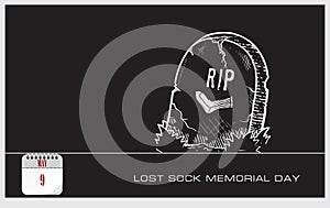 Postcard Lost Sock Memorial Day