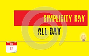 Postcard Simplicity Day