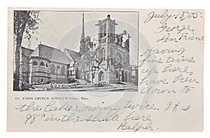 1905 Worcester Massachusetts Union Church photo