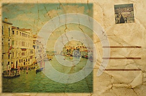 Postcard of Venice, Italy