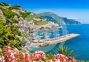 Postcard view of famous Amalfi Coast, Campania, Italy