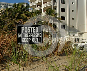 Posted No Trespassing photo