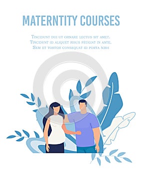 Poster Advertising Maternity Courses for Women