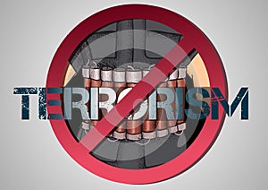 Poster against terrorism