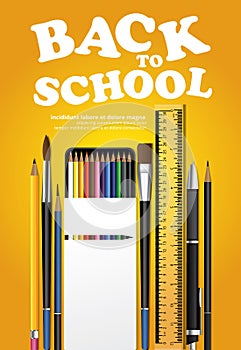 Poster Back to School Design Template
