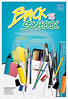 Poster Back to School Design Template
