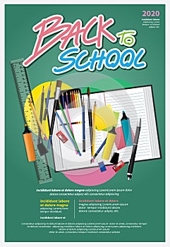 Poster Back to School Design Template